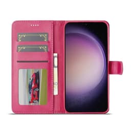 Samsung Galaxy A57 - Etui portefeuille LC.IMEEKE avec 3 emplacements pour cartes & fermeture magnétique, rose – Bild 2