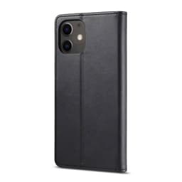 iPhone 12 / 12 Pro - LC.IMEEKE Wallet Etui mit 3 Kartenfächern & Magnetverschluss, schwarz – Bild 3