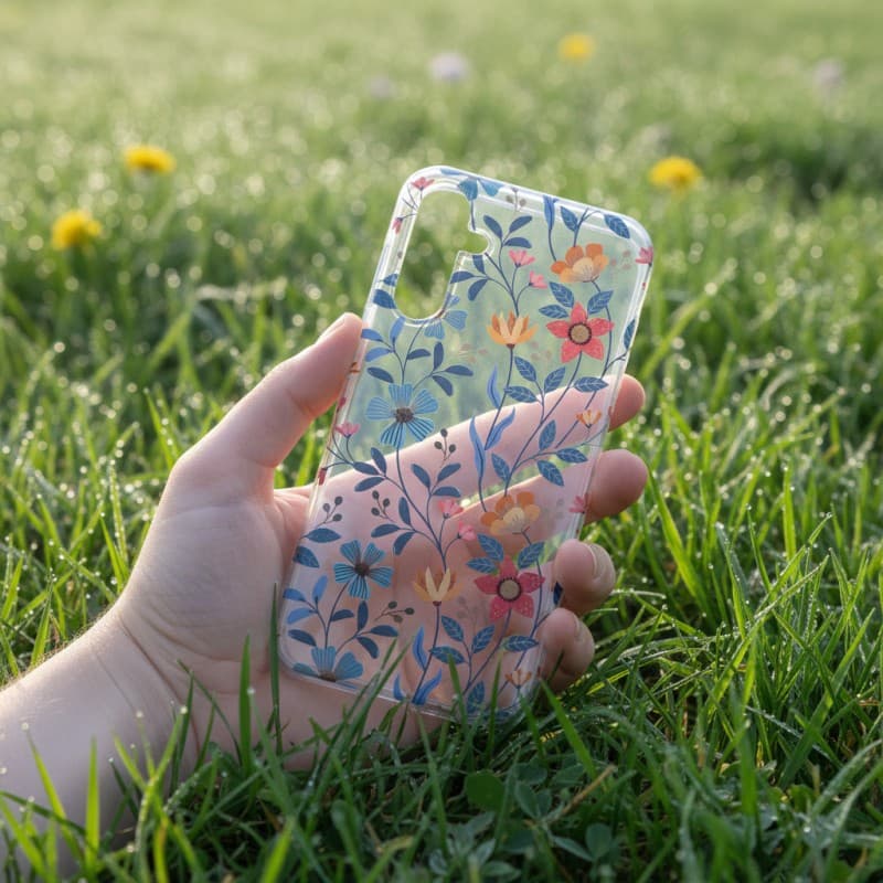 A15 - Copertura floreale con liane blu e fiori rossi – 2