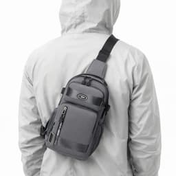 Okade - Sport Bum Bag Dark Grey - Sling Bag Crossbody Shoulder Bag, Dark Grey – Bild 3
