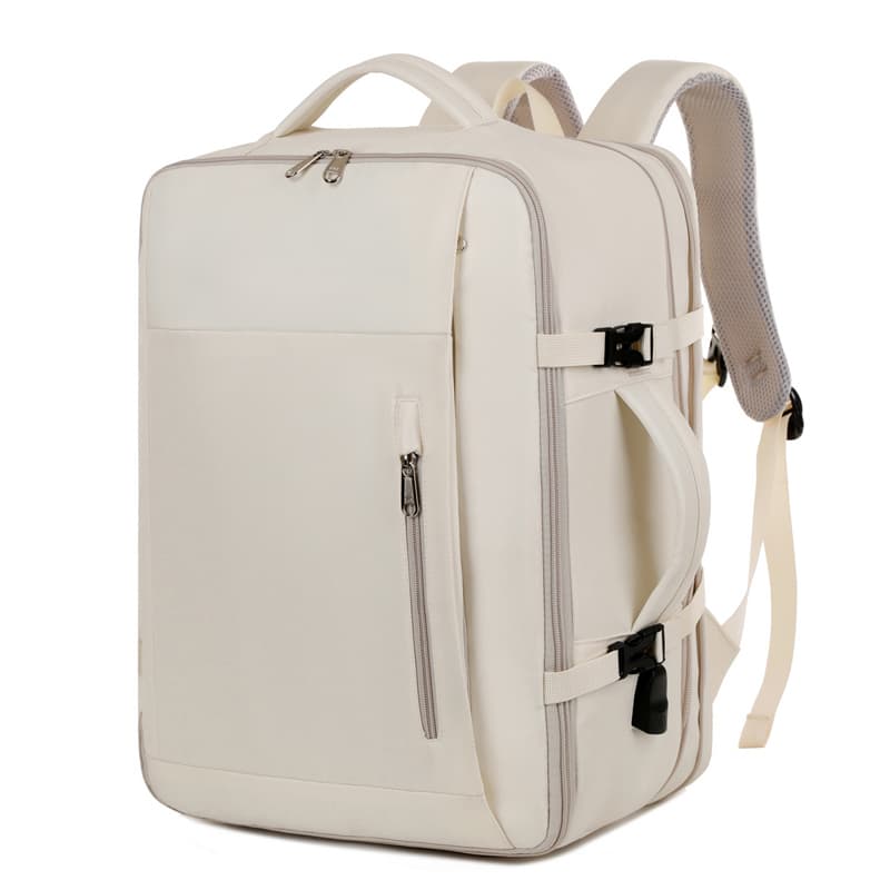 Okade S3610 Laptop Backpack 17.3 inch - Business Travel Backpack with USB, Suitcase Design, Beige