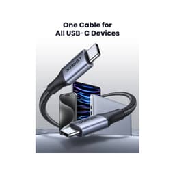 UGREEN - USB-C to USB-C 240W Fast Charging Gewobenes Kabel, US535 2m, Space Gray – Bild 5