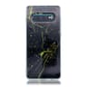 Samsung S10+ Marbre noir & paillettes d'or