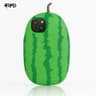 iPhone 11 - 3D case in watermelon look made of silicone, funny cartoon design, green
