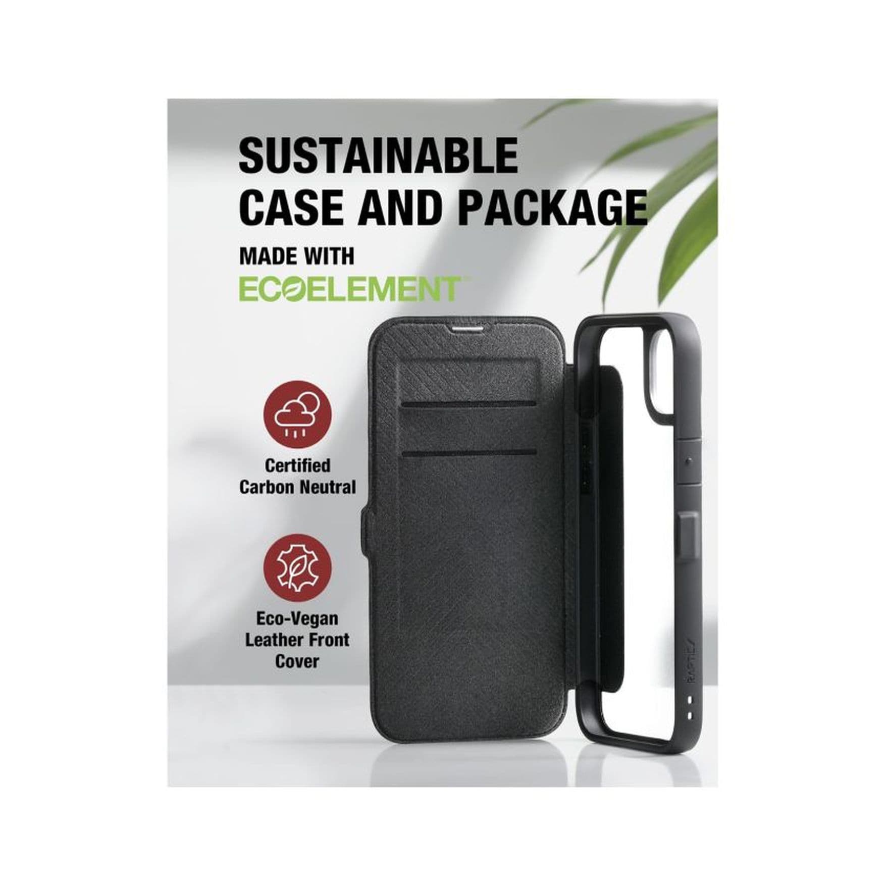 iPhone 14 Plus - Raptic/X-Doria Urban Folio - Outdoor Flip Case, Schwarz – 4