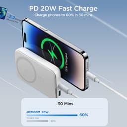 Joyroom - 20W Magnetische Wireless Powerbank, 10.000mAh, inkl. Type-C zu Type-C 60W Kabel (0,25m), Schwarz (JR-W020) – Bild 8