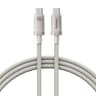 Baseus Titanium Alloy Fast Charging Cable USB-C to C, 100W, 1m, white