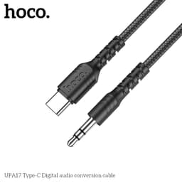 Hoco UPA17 Type-C auf AUX Digital audio conversion cable, 1m, schwarz – Bild 6