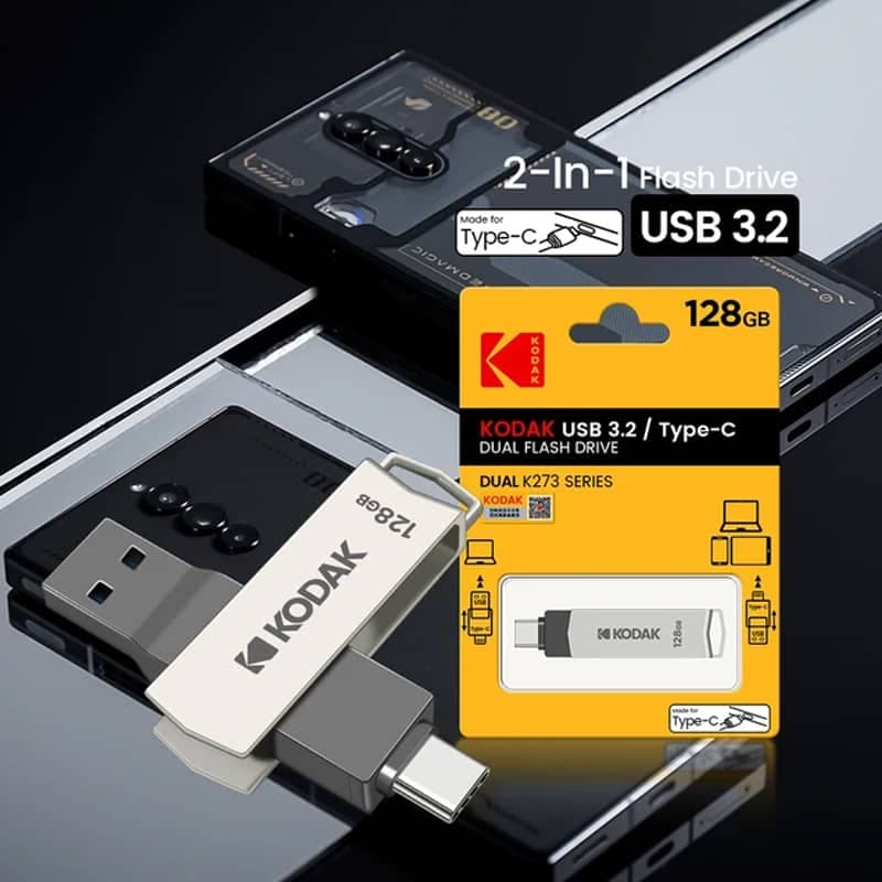 Unità flash USB Kodak da 128 GB (serie K273 doppia)