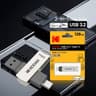 Unità flash USB Kodak da 128 GB (serie K273 doppia)