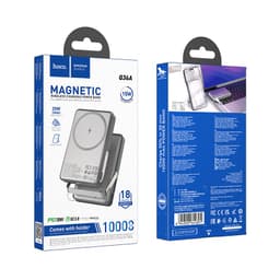 Hoco - Q36A Sunlight PD20W Powerbank magnetisch saugend + Halter, 10000mAh, dunkelgrau – Bild 6