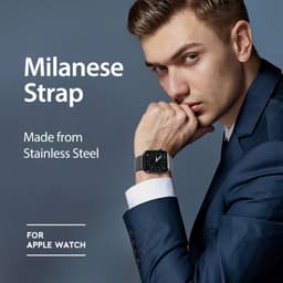 Apple Watch - sangle DUX version milanaise - 38mm/40mm/41mm/42mm(10.Gen), Gris – Bild 9