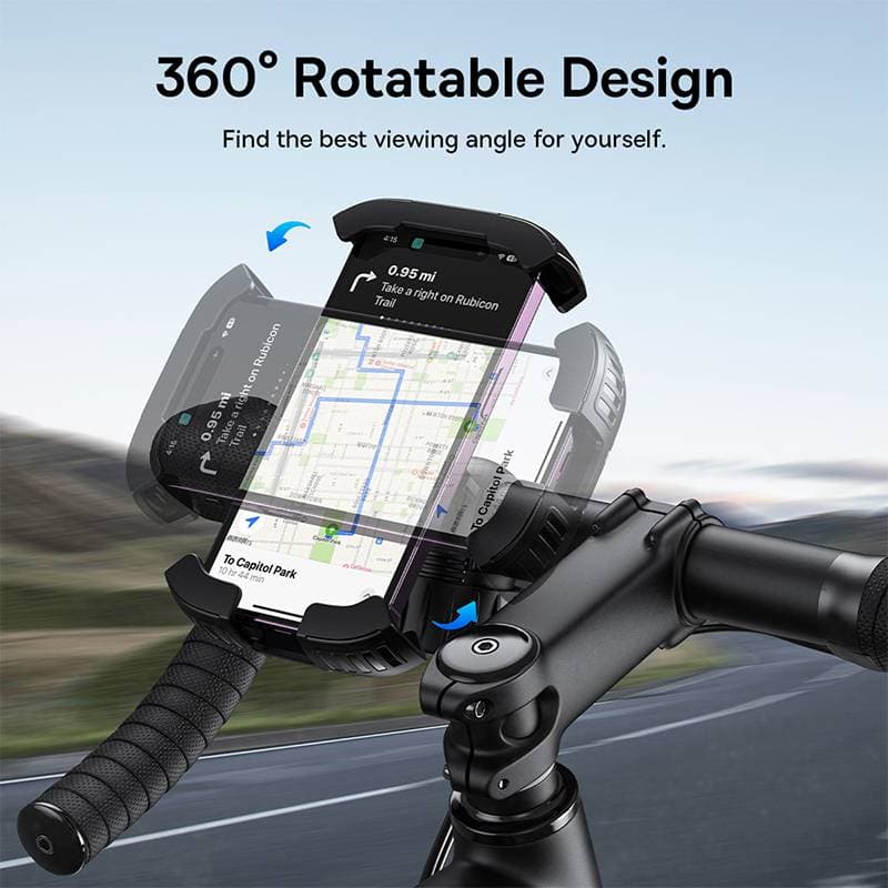 Baseus Serie QuickGo - Porta cellulare per bicicletta, nero (C40561500113-00) – 3