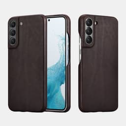 iCarer Samsung S22+ Horse Leather Back Case Coffee ALS2202 – Bild 1