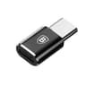 Baseus Adaptateur Micro Femelle vers Type-C Mâle Noir CAMOTG-01