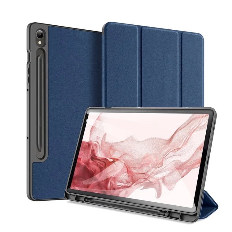 Samsung Galaxy Tab S9 - Serie Dux Ducis Domo, custodia flip stand-up, blu