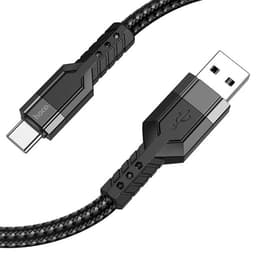 Hoco U110 Cavo robusto da USB-C a USB-A da 1,2 m, nero, resistente e durevole – Bild 1
