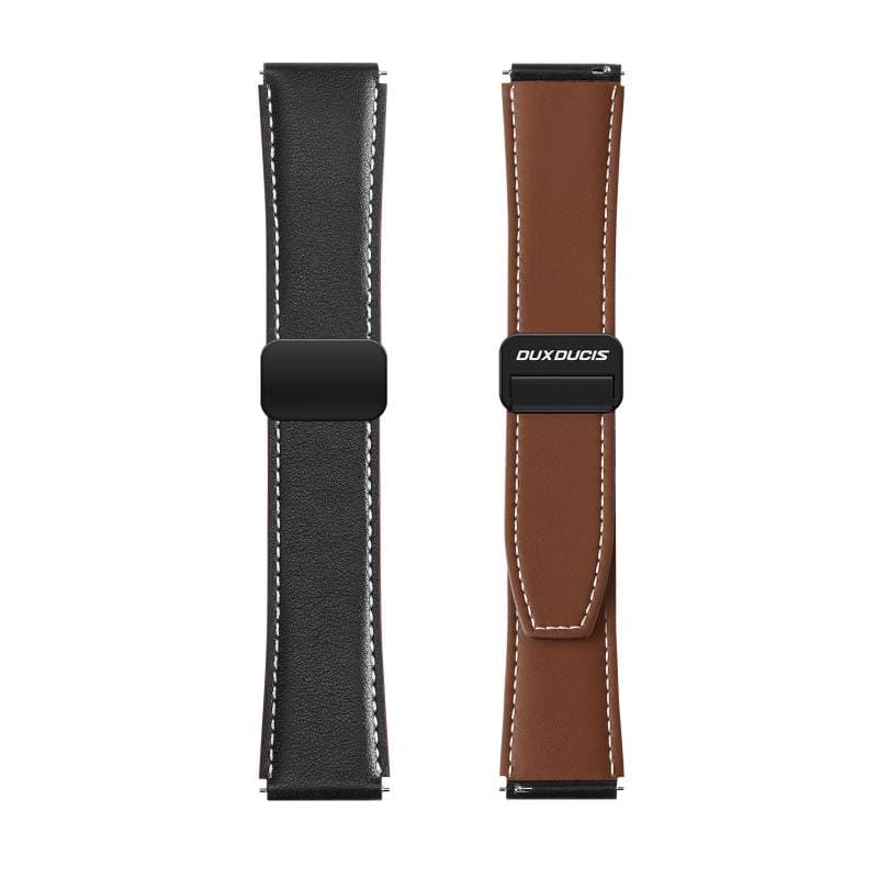 Galaxy Watch - DUX Gadget Series bracelet en cuir véritable (20mm), version YA, noir – 3