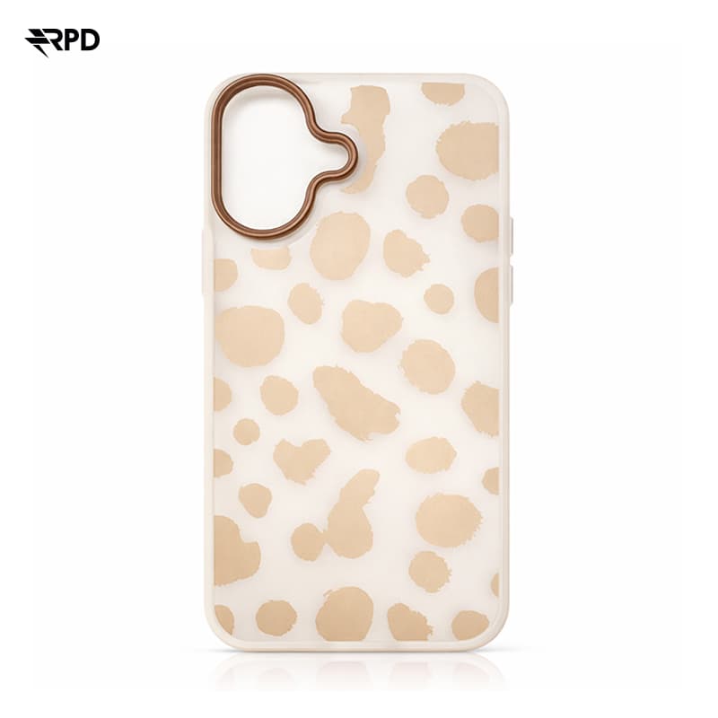 iPhone 16 - RPD TPU Case Kuhmuster, Gold