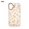 iPhone 16 - Custodia TPU RPD con motivo a mucca, oro