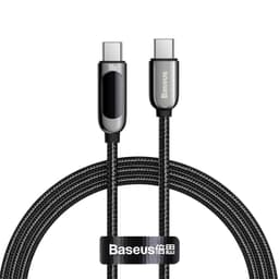 Baseus - Affichage - Câble de recharge rapide type-C vers type-C, 100W 1m, noir (CATSK-B01) – Bild 1