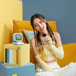 Divoom - DitooMic- 8 Bit Pixel Art Speaker - Bluetooth - Karaoke & Voice Morphing - Blue – Bild 6