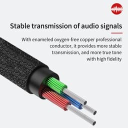 Baseus - Yiven - Audio cable (AUX to AUX), 1m, silver+black (CAM30-BS1) – Bild 4