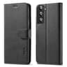 Samsung Galaxy A52 4G / A52 5G / A52s (2021) - LC.IMEEKE Wallet Etui mit 3 Kartenfächern & Magnetverschluss, schwarz