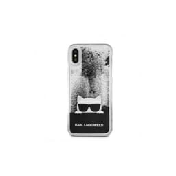 iPhone X / XS - Karl Lagerfeld Liquid Glitter KLHCPXCHPEEBK, schwarz – Bild 1