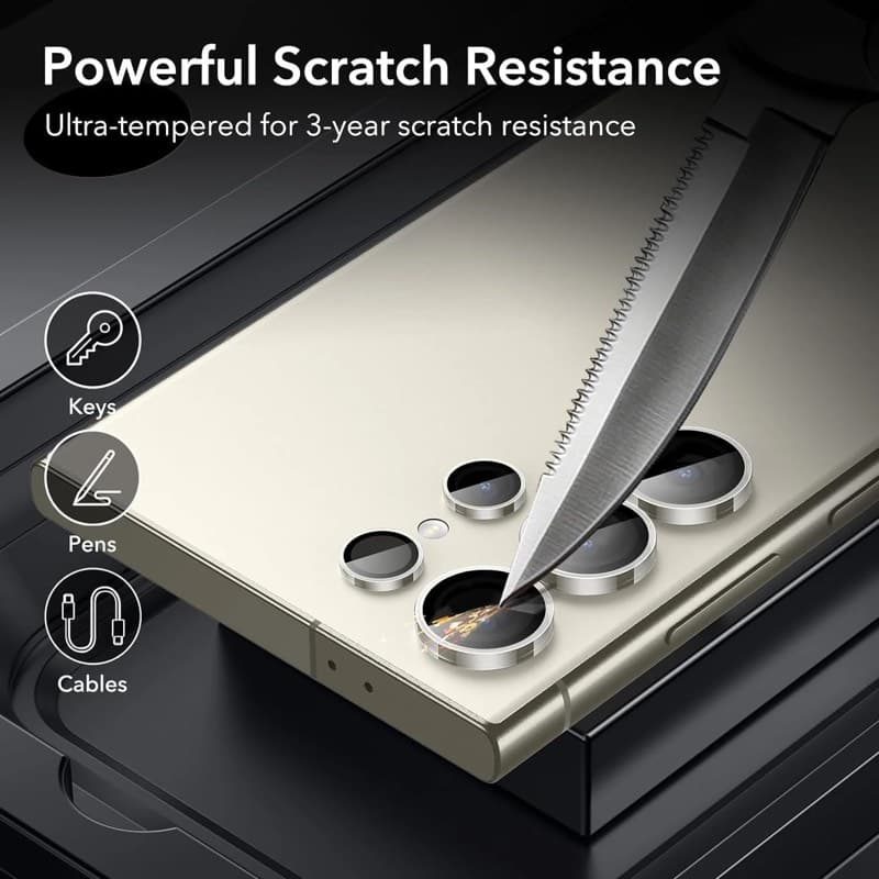 ANANK Samsung Galaxy S25 Ultra - Armored glass rear camera - Transparent single - (99AR + Corning) – 2