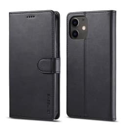 iPhone 13 - LC.IMEEKE Wallet Etui mit 3 Kartenfächern & Magnetverschluss, schwarz – Bild 1