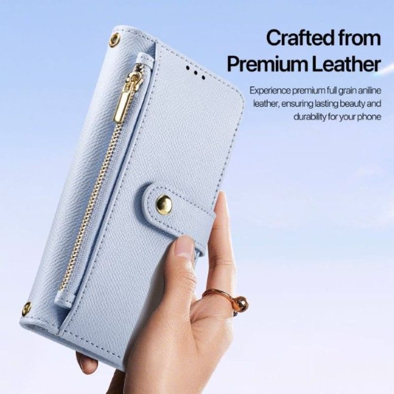 iPhone 17 Pro - Dux Ducis Lawa Premium Tasche Hellblau – 3