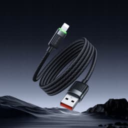 McDodo - Cavo magnetico autoavvolgente da USB-A a Lightning, 1,2 m, nero – Bild 4