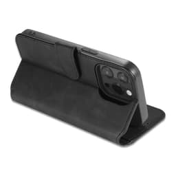iPhone 12 Pro Max - DG.MING Étui à rabat vintage, 3 emplacements pour cartes, fermeture magnétique, noir – Bild 7