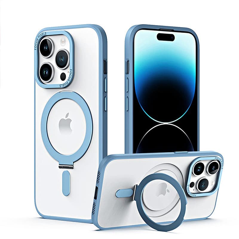 iPhone 13 Pro - Custodia Magsafe Stand blu baby