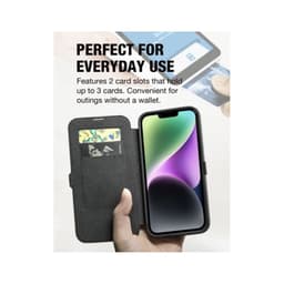 iPhone 14 Plus - Raptic/X-Doria Urban Folio - Custodia Flip per esterni, nero – Bild 5