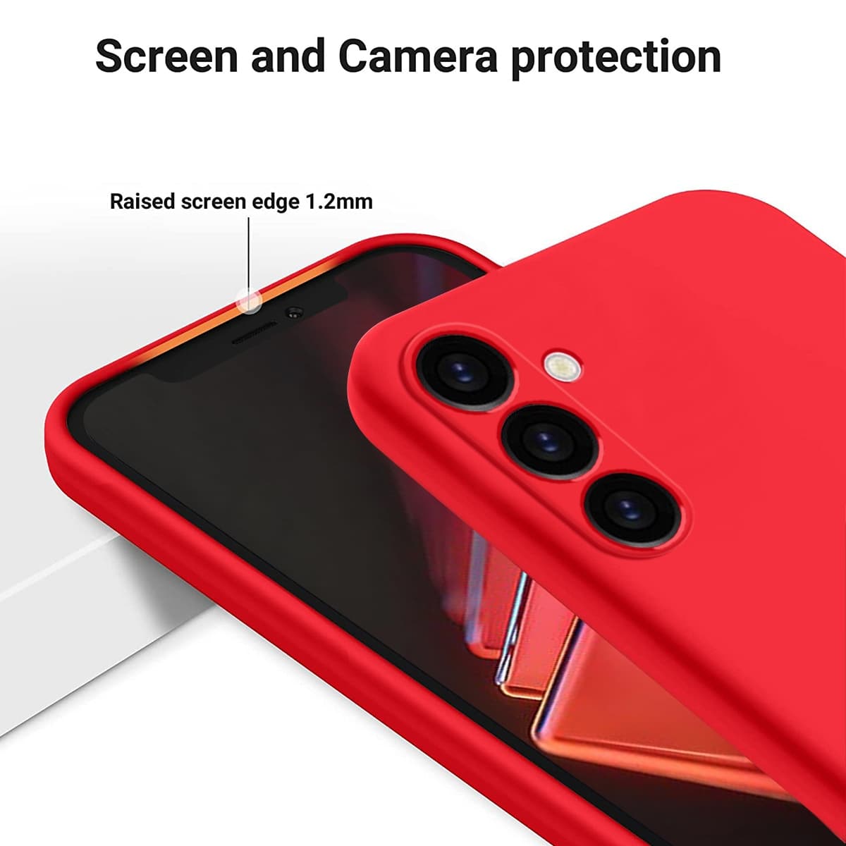 Samsung Galaxy A53 5G (2022) - Custodia protettiva in silicone, rosso – 4