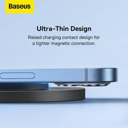 Baseus - Simple 2 - Kabelloses Ladegerät, 15W, Schwarz (CCJJ050001) – Bild 5