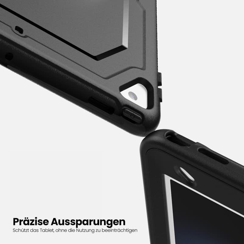 iPad 10.2” (iPad 7/8/9) - RPD - HEX-S FE, Rugged TPU Case mit Handstrap, schwarz – 4