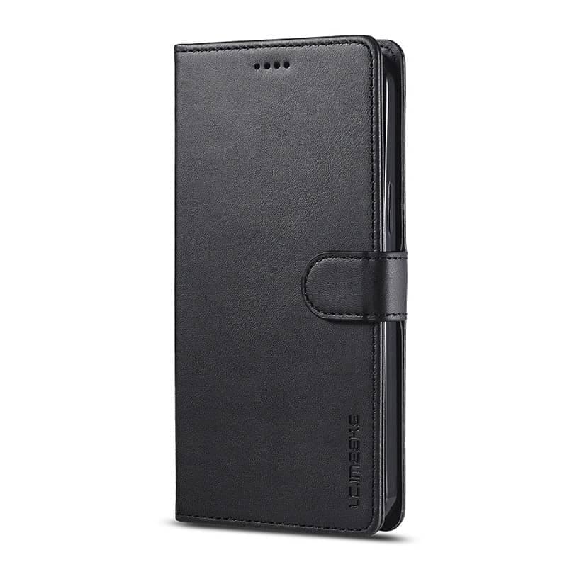 Samsung Galaxy A42 5G (2020) - LC.IMEEKE Wallet Etui mit 3 Kartenfächern & Magnetverschluss, schwarz – 2