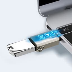 Joyroom - USB-C auf USB-A Adapter - Grau – Bild 2