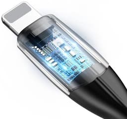 Baseus - Baseus Horizontal Data Cable with Downy Lamplight 2M noir – Bild 3