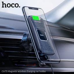 Hoco CA75 Supporto magnetico di ricarica wireless per auto, nero – Bild 6