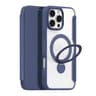 Dux Ducis - iPhone 16 Pro - Custodia Skin X Pro Series con MagSafe e supporto ad anello a 360°, blu