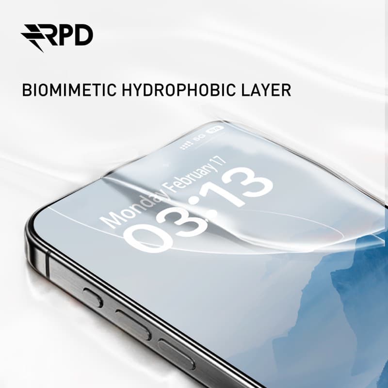 Samsung Galaxy S25 Ultra - RPD SilkTouch Premium - Vetro temperato da bordo a bordo / vetro blindato, privacy (confezione da 10, B2B) – 3