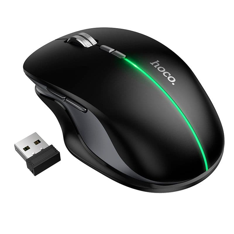 Hoco GM40 Dixon RGB Dual-Mode Wireless Mouse, black