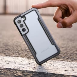 Samsung Galaxy S22 Ultra - Raptic/X-Doria Defense Shield Case mit schwarzem Rahmen – Bild 7