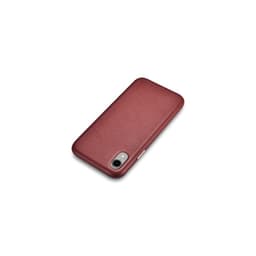 iPhone XR - Étui en cuir original iCarer, dos en cuir véritable, rouge – Bild 3