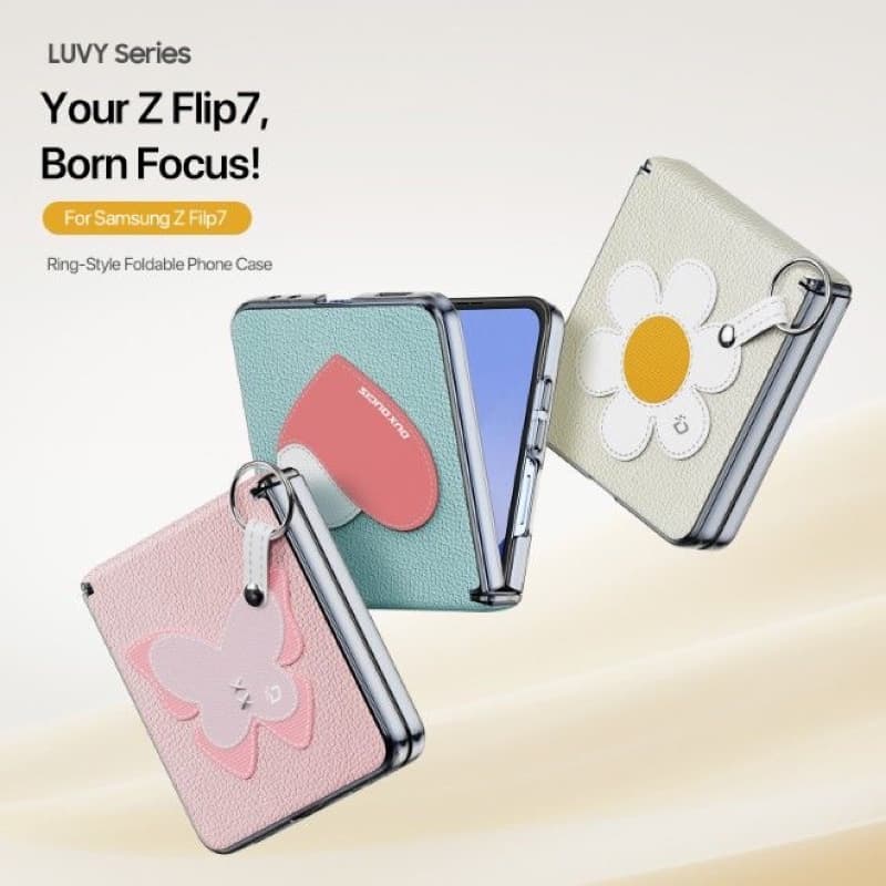 Samsung Galaxy Z Flip 7 - Dux Ducis Luvy Series, Daisy Edition, Starlight – 2