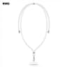 Chaîne de téléphone portable RPD Universal Nylon Necklace - Carte d'insertion robuste - pour tous les smartphones, Blanc